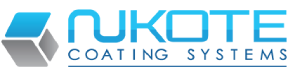 Nukote Coating Systems logo on black background.