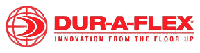 Red Dur-A-Flex logo on black background.